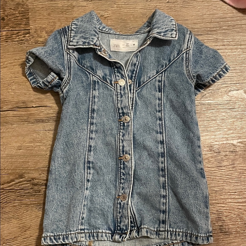 Zara Kids Classic Blue Jean Dress